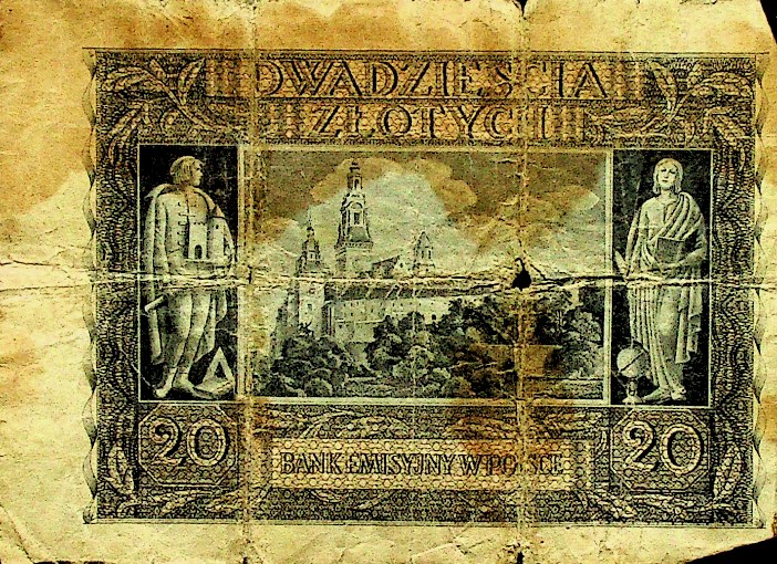 Kawałek papieru ze zdjęciem zamku.